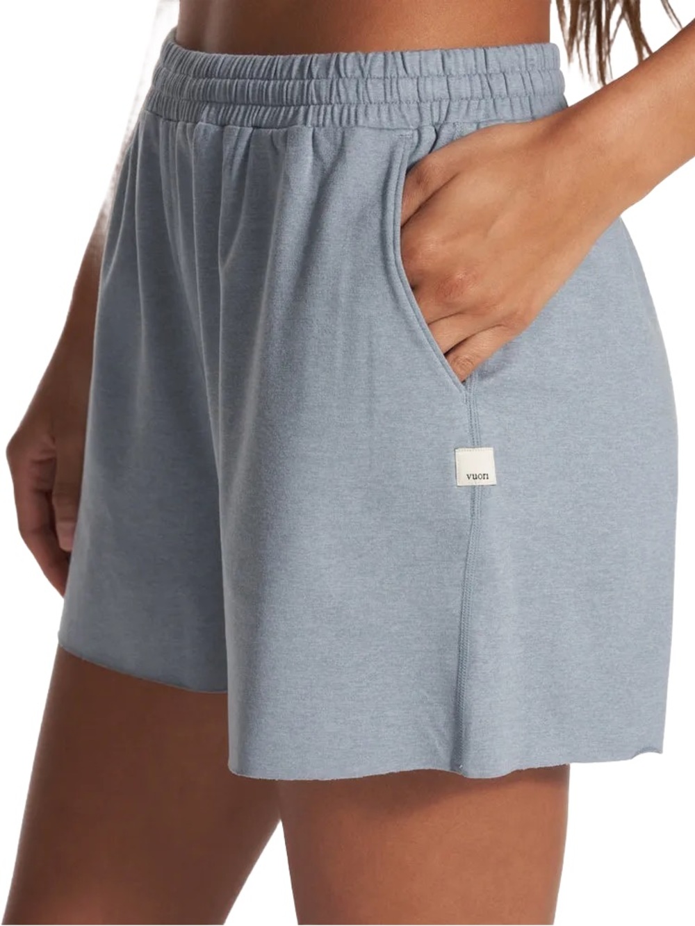 Vuori Boyfriend Short with Pockets in Flint Heather Size X Small
